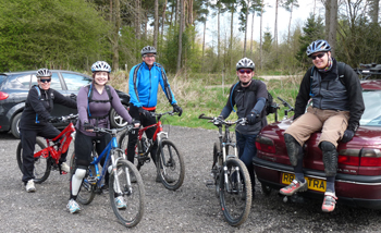 mountain bike skills course at Dalby Forest